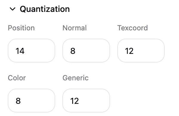 Compression preset choices for Low, Medium, and High